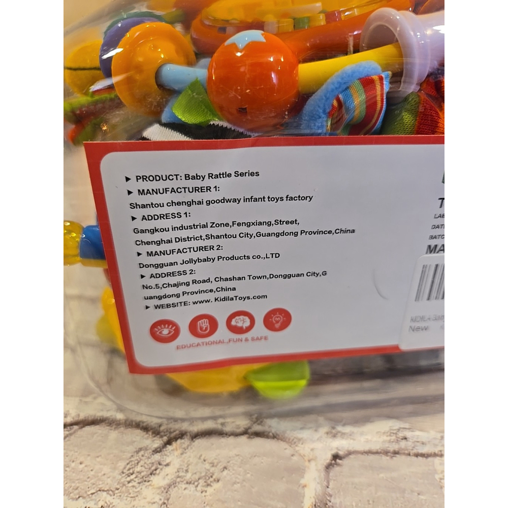 Kidila 13pcs Baby Rattle Series Bucket Of Rattles AM1, NIOP - Picture 2 of 2